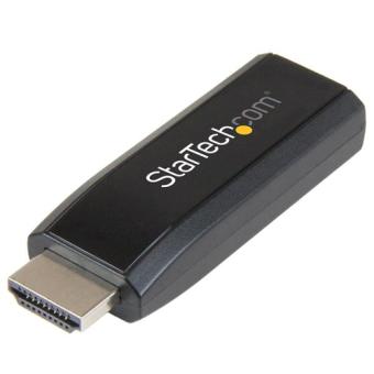 StarTech.com HDMI to VGA Converter with Audio - Compact Adapter - 1920x1200 - Videokonverter - HDMI - Schwarz (HD2VGAMICRA) 
