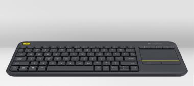 Logitech K400 Plus Wireless Touch Keyboard Layout Tschechisch schwarz 