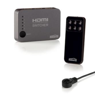 Marmitek Connect 350 UHD - Video/Audio-Schalter - 5 x HDMI - Desktop 
