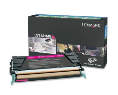 Lexmark - Tonerpatrone - 1 x Magenta - 6000 Seiten - LRP / LCCP (0C734A1MG) 