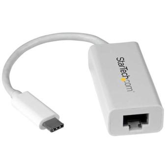 StarTech US1GC30W USB-C Netzwerkadapter USB-C 3.1 Gen 1 Stecke auf RJ45-Buchse, wei 
