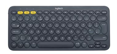 Logitech Multi-Device K380 - Tastatur - Bluetooth - Dnisch/Finnisch/Norwegisch/Schwedisch - Schwarz 