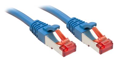 Lindy - Patch-Kabel - RJ-45 (M) bis RJ-45 (M) - 30,0m - SFTP, PiMF - CAT 6 - ohne Haken - Blau (47726) 