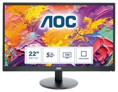 AOC e2270swhn - LED-Monitor - 54,6 cm (21.5 Zoll) - 1920 x 1080 - 200 cd/m2 - 700:1 - 5 ms - HDMI, VGA (E2270SWHN) 