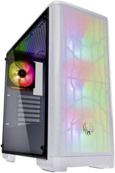 Nova Mesh TG A-RGB Midi-Tower Tempered Glass - wei - Midi/Minitower - ATX (BFC-NVM-300-WWGKW-4A) 