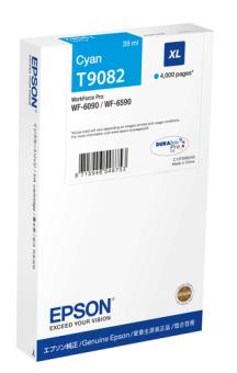 Epson T9082 Druckerpatrone T9082XL Cyan mit hoher Kapazitt 39ml 