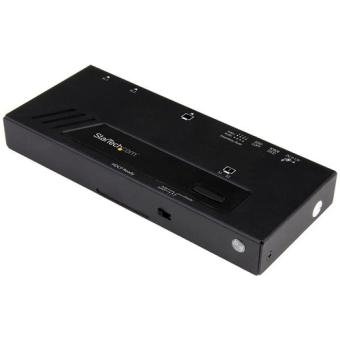 StarTech.com 2-Port HDMI Automatic Video Switch - 4K with Fast Switching - Video/Audio-Schalter - 2 x HDMI - Desktop (VS221HD4KA) 
