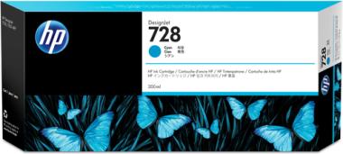 HP 728 300-ml Cyan Tintenpatrone 
