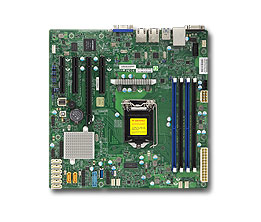 Server MB Super Micro 1xLGA 1151/mATX/2x1Gb LAN       X11SSM ohne OS 