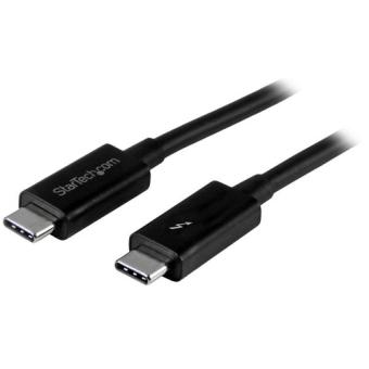 StarTech.com 2,0mThunderbolt 3 (20Gbit/s) USB-C Kabel - Thunderbolt, USB und DisplayPort kompatibel - Thunderbolt-Kabel - 24-Pin-USB Typ C (M) bis 24-Pin-USB Typ C (M) - 2,0m (Thunderbolt 3 / USB / DisplayPort) - Schwarz (TBLT3MM2M) 