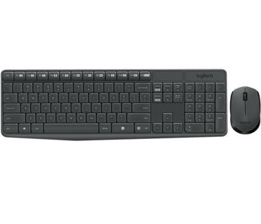 LOGITECH MK235 Wireless Keyboard and Mouse - GREY - BGR - INTNL 