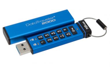 USB-Stick  16GB Kingston DataTraveler 2000 Keypad retail 