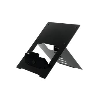 R-GO Riser Flexibel Laptopstaender sw ergonomisch Aluminium bis 5kg 5 Positionen 25,4cm bis 55,88cm 10Zoll bis 22Zoll 