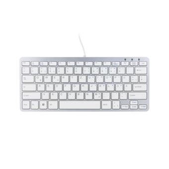 R-GO Compact-Tastatur DE-Layout wei 
