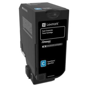 Lexmark - Cyan - Original - Tonerpatrone LCCP, LRP, Lexmark Corporate - fr Lexmark CS720de, CS720dte, CS725de, CS725dte, CX725de, CX725dhe, CX725dthe (74C20CE) 