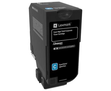 Lexmark 74C2HCE Toner Cyan 