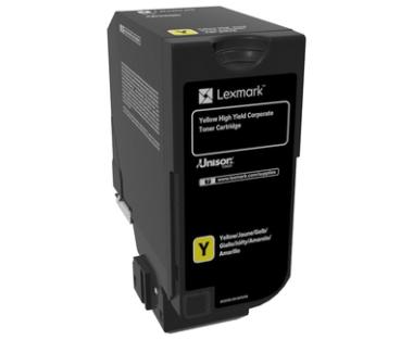 Lexmark 74C2HYE Toner Gelb 