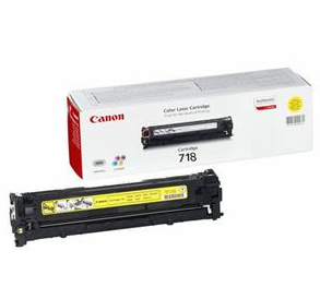 Canon 718 Yellow - Gelb - Original - Tonerpatrone - fr i-SENSYS LBP7210, LBP7680, MF728, MF729, MF8340, MF8360, MF8380, MF8540, MF8550, MF8580 