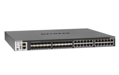NETGEAR ProSAFE M4300-24X24F - Switch - L3 - verwaltet - 24 x 10/100/1000/10000 + 24 x 10 Gigabit SFP+ - an Rack montierbar (XSM4348S-100NES) 