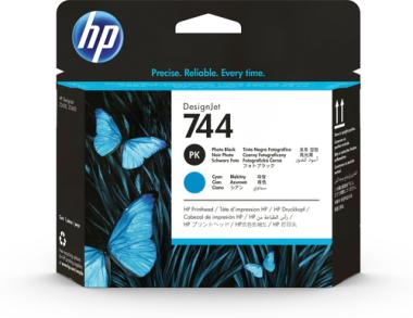HP 744 Druckkopf F9J86A Fotoschwarz & Cyan 