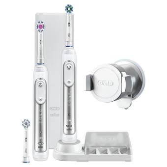 Oral-B Genius 8900 Elektrische Zahnbrste mit 2. Handstck - silber (Genius 8900) 