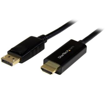 StarTech.com DisplayPort to HDMI Adapter Cable - 4K 30Hz - Videokabel - DisplayPort / HDMI - HDMI Type A (M) bis DisplayPort (M) - 3,0m - 4K support (DP2HDMM3MB) 