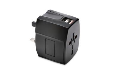 Kensington International Travel Adapter - Netzteil (Stromversorgung, 2 x USB (power only)) - Schwarz - Australien, China, Japan, Grobritannien und Nordirland, Vereinigte Staaten, Europa (K33998WW) 