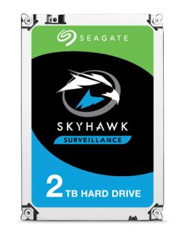 SEAGATE Surveillance Skyhawk 2TB HDD 5900rpm SATA serial ATA 6Gb/s 64MB cache 8,9cm 3,5Zoll 24x7 Dauerbetrieb BLK 