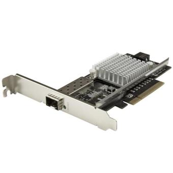 StarTech.com 1-Port 10G Open SFP+ Network Card - PCIe - Intel Chip - MM/SM - Netzwerkadapter - PCIe 2,0 x8 - 10 GigE - 10GBase-LR, 10GBase-SR, 10GBase-LRM - Schwarz (PEX10000SFPI) 