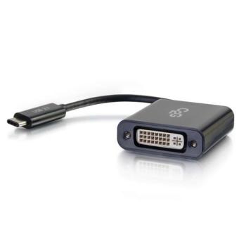C2G USB-C to DVI-D Video Adapter Converter - Externer Videoadapter - USB 3,1 - DisplayPort - Schwarz (80524) 