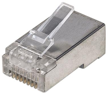 Intellinet Modular Plug - Netzwerkanschluss - RJ-45 (M) - STP - CAT 5e (Packung von 100) (790574) 