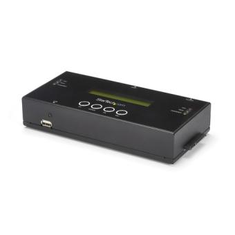 StarTech.com 1:1 Standalone Festplatten Duplizierer und Lscher fr 2.5 Zoll / 3.5 Zoll SATA und SAS Laufwerke - Solid State / Festplattenduplikator - 1 Schchte (SATA-600 / SAS-2) 