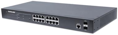 Intellinet Switch 16x GE Web-Managed 2 SFP-Ports 16x PoE+ 
