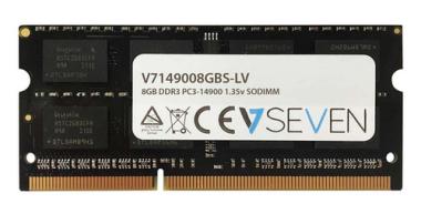 V7 - DDR3 - 8 GB - SO DIMM 204-PIN - 1866 MHz / PC3-14900 - 1.35 V - ungepuffert - nicht-ECC (V7149008GBS-LV) 