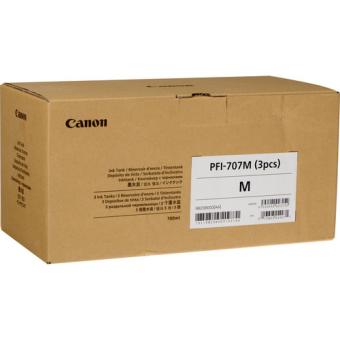 CANON 3x PFI-707M Tinte magenta Standardkapazitt 700ml 3er-Pack iPF830/840/850 