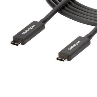 StarTech TBLT3MM2MA Thunderbolt 3 Kabel Thunderbolt 3 Stecker auf Stecker, 40Gbit, 2m, schwarz 