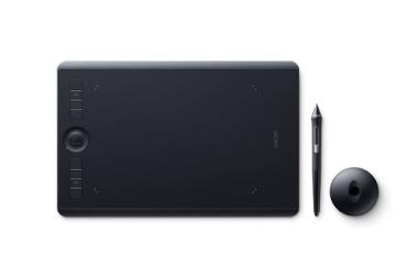 Wacom Intuos Pro Medium - Digitalisierer - 22.4 x 14.8 cm - Multi-Touch - elektromagnetisch - drahtlos, verkabelt - USB, Bluetooth - Schwarz 