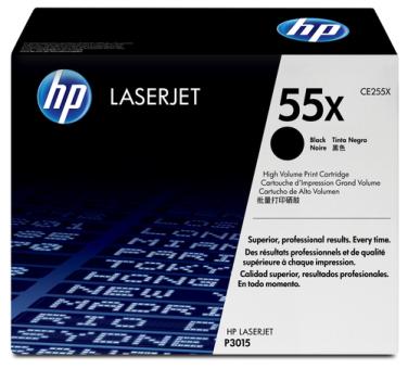 Toner schwarz 55X (CE255X) schwarz, Retail 