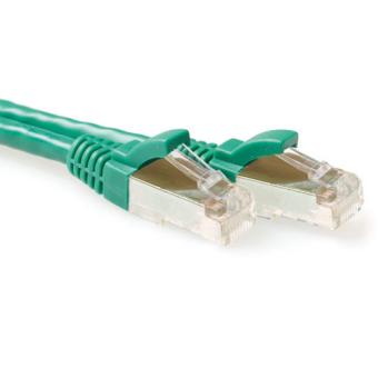 ACT Green 30 meter LSZH SFTP CAT6A patch cable snagless with RJ45 connectors CAT6A S/FTP LSZH SNG GN 30.00M (FB7730) 