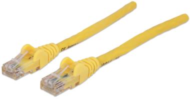 Intellinet - Patch-Kabel (DTE) - RJ-45 (M) bis RJ-45 (M) - 30,0m - SFTP, PiMF - CAT 6a - IEEE 802,3af - halogenfrei, geformt, ohne Haken - Gelb (350556) 