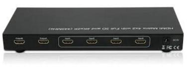 Techly HDMI Matrix Switch 4X2 mit 4K2K 