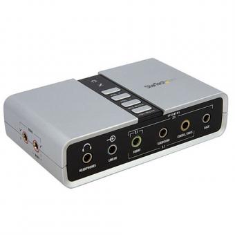 StarTech.com USB Soundbox 7,1 Adapter - externe USB Soundkarte mit SPDIF Didital Audio - Soundkarte - 48 kHz - 7,1 - USB2.0 (ICUSBAUDIO7D) 