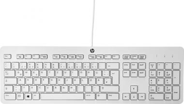 HP Business Tastatur Slim USB wei englisch 