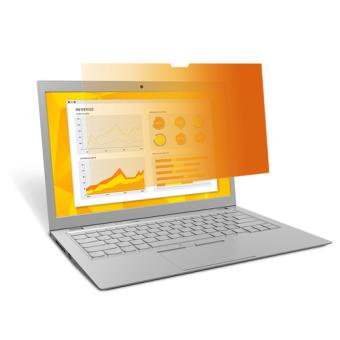 3M GOLD Privacy Filters GPFMA11 - Notebook-Privacy-Filter - 28,2 cm Breitbild (11.1 Zoll Breitbild) - Schwarz, Gold - fr Apple iMac (11.6 Zoll ) (98-0440-5361-3) 