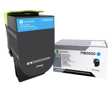 Lexmark X317 - Cyan - Original - Tonerpatrone LCCP - fr Lexmark CS317dn, CX317dn 