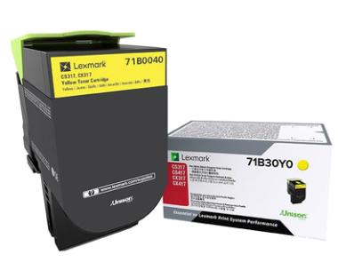 Lexmark X317 - Gelb - Original - Tonerpatrone LCCP, LRP - fr Lexmark CS317dn, CX317dn 