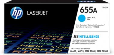HP 655A - Cyan - Original - LaserJet - Tonerpatrone (CF451A) - fr Color LaserJet Enterprise M652dn, M652n, M653dn, M653x (CF451A) 