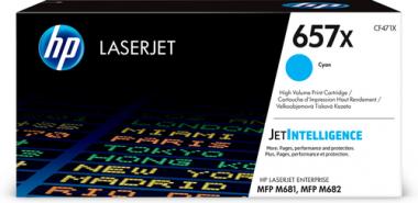 HP 657X - Hohe Ergiebigkeit - Cyan - Original - LaserJet - Tonerpatrone (CF471X) - fr LaserJet Enterprise MFP M681dh, MFP M681f, LaserJet Enterprise Flow MFP M681z, MFP M682z (CF471X) 