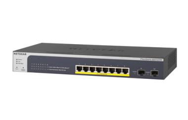 Netgear ProSafe GS510TPP-100EUS 8-Port PoE+ Ethernet Smart Managed Switch mit 2 SFP Ports 