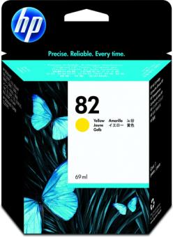 HP 82 original Ink cartridge C4913A yellow standard capacity 69ml 1-pack 